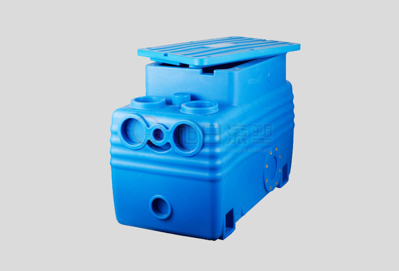 Rotomolding sewage processor housing