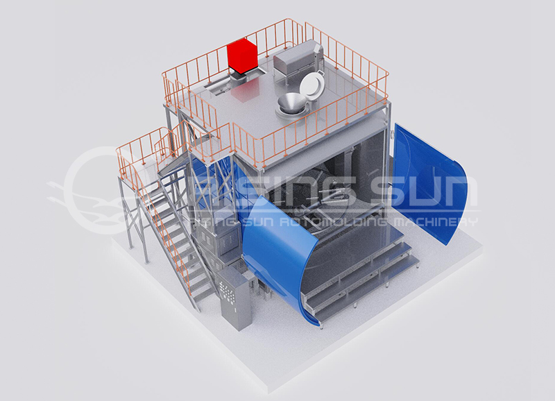 Single-arm Rotomolding Machine